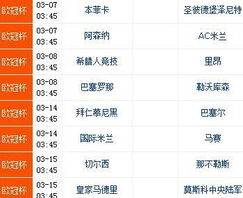 欧冠14决赛时间赛程（欧冠1415决赛）