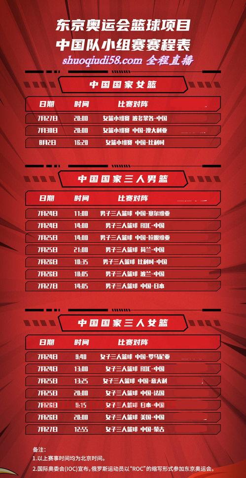 奥运会女篮中国队赛程时间（奥运会中国女蓝比赛时间表）